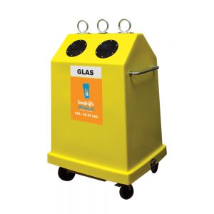 Rolcontainer glas 900 liter