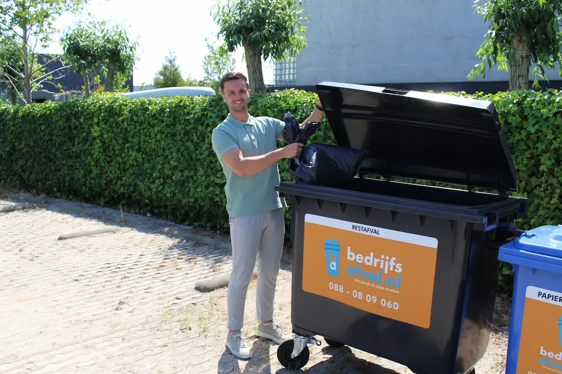 Restafval container gemakkelijk in gebruik