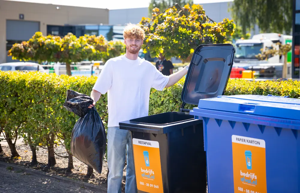 Huur nu gemakkelijk en snel een restafval container via Bedrijfsafval.nl