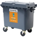 Productfoto restafval container 660 liter