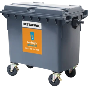 Productfoto restafval container 660 liter